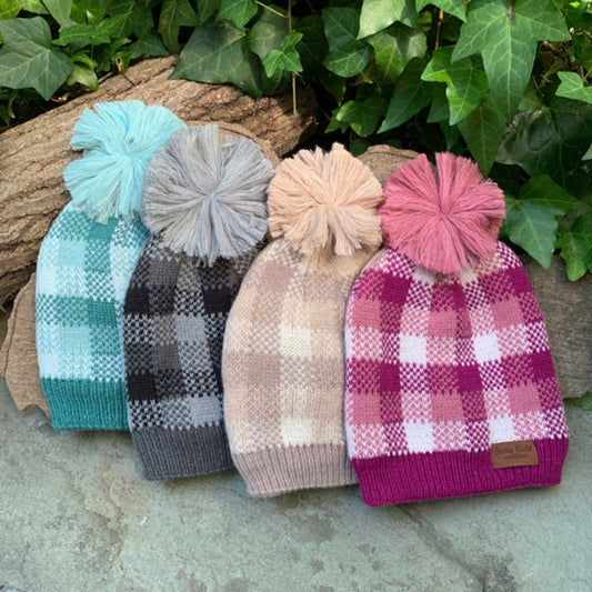 Plaid Plush Hats